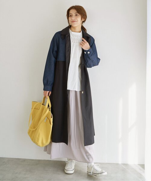 LBC(エルビーシー)の「サテンギャザースカート(スカート・レディース・チャコールグレー/ベージュ/グリーン・M)」の21枚目の写真