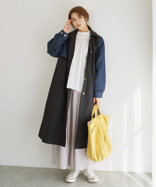 LBC(エルビーシー)の「サテンギャザースカート(スカート・レディース・チャコールグレー/ベージュ/グリーン・M)」の22枚目の写真