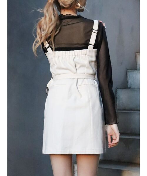 EVRIS（エヴリス）の「W ZIP ミニワンピース（ワンピース・レディース・ホワイト/カーキ/ブラック・FREE）」の13枚目の写真