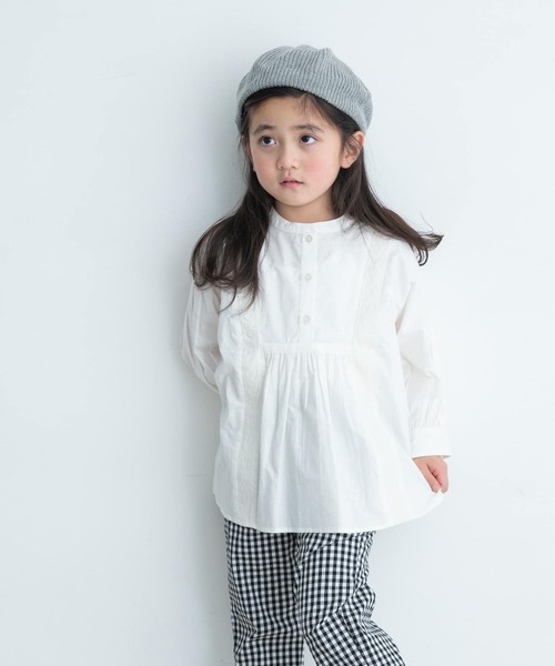 URBAN RESEARCH DOORS（アーバンリサーチドアーズ）の「『親子リンク』刺繍ブラウス(KIDS)（シャツ/ブラウス・キッズ・オフホワイト/ブラック・105/120/135）」の2枚目の写真