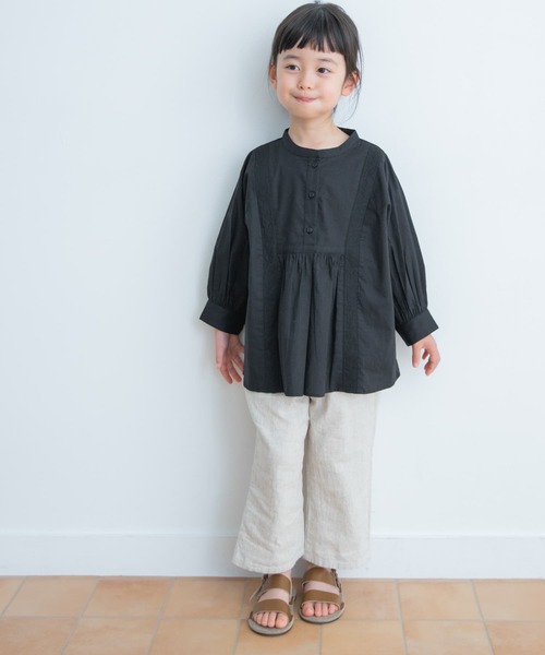 URBAN RESEARCH DOORS（アーバンリサーチドアーズ）の「『親子リンク』刺繍ブラウス(KIDS)（シャツ/ブラウス・キッズ・オフホワイト/ブラック・105/120/135）」の8枚目の写真