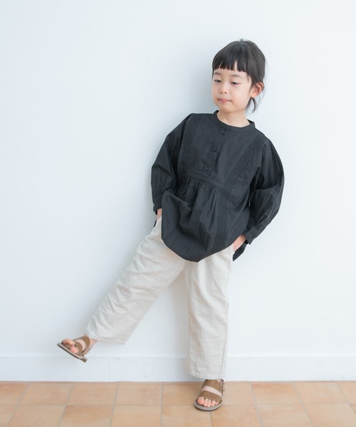 URBAN RESEARCH DOORS（アーバンリサーチドアーズ）の「『親子リンク』刺繍ブラウス(KIDS)（シャツ/ブラウス・キッズ・オフホワイト/ブラック・105/120/135）」の17枚目の写真