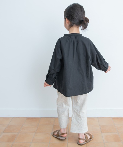 URBAN RESEARCH DOORS（アーバンリサーチドアーズ）の「『親子リンク』刺繍ブラウス(KIDS)（シャツ/ブラウス・キッズ・オフホワイト/ブラック・105/120/135）」の10枚目の写真