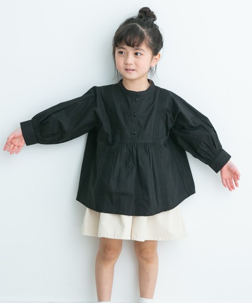 URBAN RESEARCH DOORS（アーバンリサーチドアーズ）の「『親子リンク』刺繍ブラウス(KIDS)（シャツ/ブラウス・キッズ・オフホワイト/ブラック・105/120/135）」の15枚目の写真