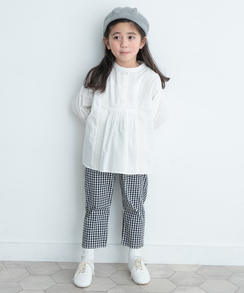 URBAN RESEARCH DOORS（アーバンリサーチドアーズ）の「『親子リンク』刺繍ブラウス(KIDS)（シャツ/ブラウス・キッズ・オフホワイト/ブラック・105/120/135）」の16枚目の写真