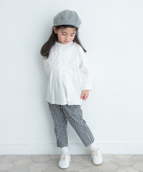 URBAN RESEARCH DOORS（アーバンリサーチドアーズ）の「『親子リンク』刺繍ブラウス(KIDS)（シャツ/ブラウス・キッズ・オフホワイト/ブラック・105/120/135）」の9枚目の写真