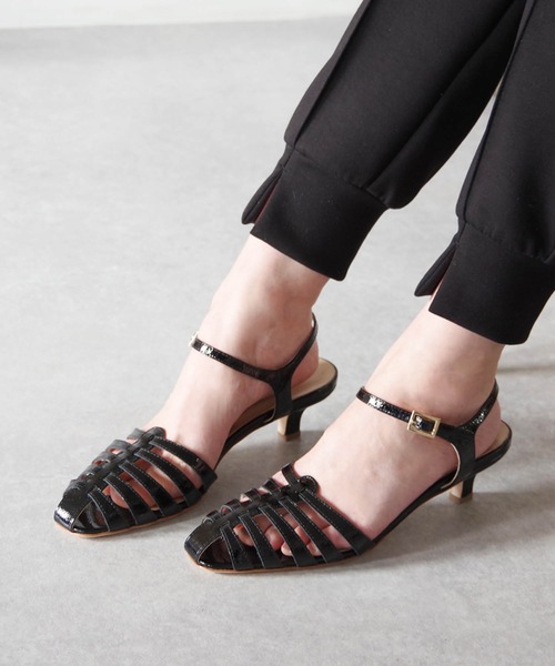 FABIO RUSCONI（ファビオルスコーニ）の「FABIO RUSCONI （ファビオ ルスコーニ） / アンクルベルト グルカサンダル6383（サンダル・レディース・ライラック/ブラック/ホワイト・36/37/38/39）」の9枚目の写真