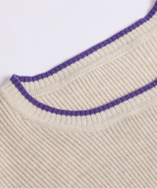 SUGAR BISKET(シュガービスケット)の「フレアスリーブリブトップス(ニット/セーター・レディース・ホワイト/ブラック/ベージュ/ベージュ系その他/グレー・フリー)」の18枚目の写真