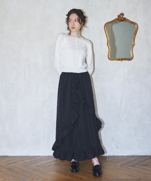 MIRO AMURETTE(ミロアミュレット)の「ME charm cardigan/チャーム付きカーディガン(カーディガン/ボレロ・レディース・ホワイト/ネイビー・FREE)」の13枚目の写真