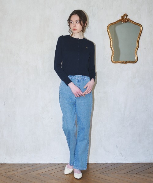 MIRO AMURETTE(ミロアミュレット)の「ME charm cardigan/チャーム付きカーディガン(カーディガン/ボレロ・レディース・ホワイト/ネイビー・FREE)」の16枚目の写真