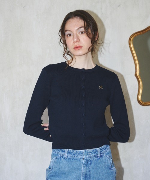 MIRO AMURETTE(ミロアミュレット)の「ME charm cardigan/チャーム付きカーディガン(カーディガン/ボレロ・レディース・ホワイト/ネイビー・FREE)」の6枚目の写真