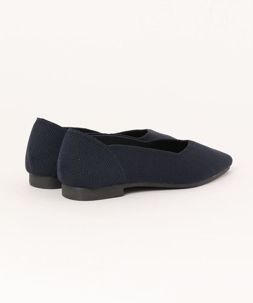 KOBE LETTUCE（コウベレタス）の「洗えるパンプスポインテッドトゥニットバレエパンプス（パンプス・レディース・ピンクベージュ/ネイビー/グリーン/ブラック/ライトベージュ/ブラウン系・M/S/L/LL）」の16枚目の写真