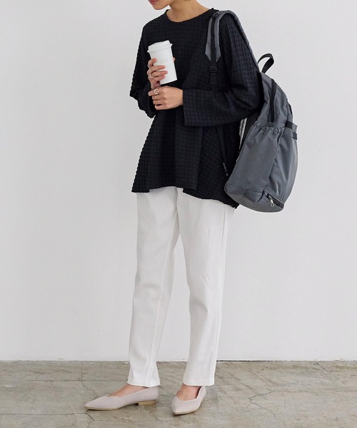 KOBE LETTUCE（コウベレタス）の「洗えるパンプスポインテッドトゥニットバレエパンプス（パンプス・レディース・ピンクベージュ/ネイビー/グリーン/ブラック/ライトベージュ/ブラウン系・M/S/L/LL）」の12枚目の写真