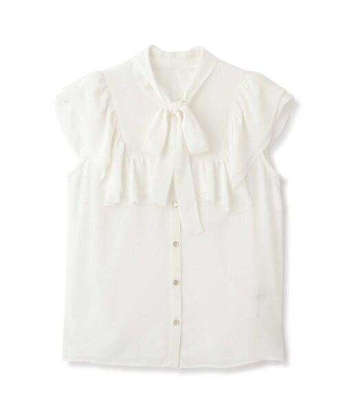 PROPORTION BODY DRESSING（プロポーションボディドレッシング）の「楊柳ラッフルブラウス / 1213110504（シャツ/ブラウス・レディース・ホワイト系その他/ベージュ/ピンク/グレー・SMALL/MEDIUM）」の13枚目の写真