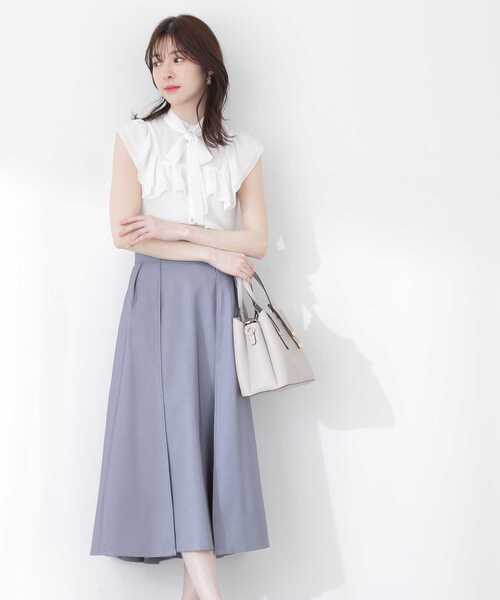 PROPORTION BODY DRESSING（プロポーションボディドレッシング）の「楊柳ラッフルブラウス / 1213110504（シャツ/ブラウス・レディース・ホワイト系その他/ベージュ/ピンク/グレー・SMALL/MEDIUM）」の15枚目の写真