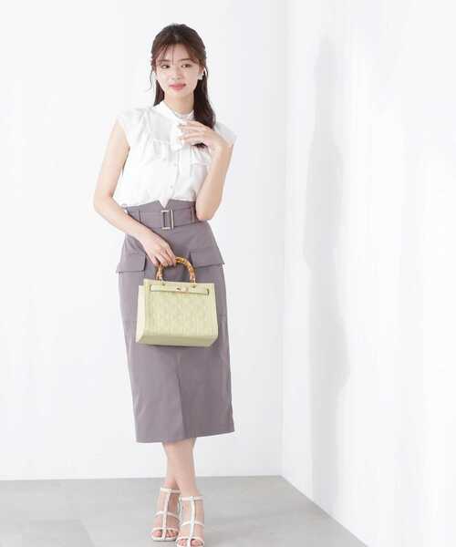 PROPORTION BODY DRESSING（プロポーションボディドレッシング）の「楊柳ラッフルブラウス / 1213110504（シャツ/ブラウス・レディース・ホワイト系その他/ベージュ/ピンク/グレー・SMALL/MEDIUM）」の18枚目の写真