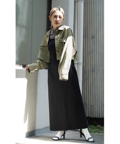 MIMIMEMETE（ミミメメット）の「シアーチェック柄 チュールカットソー（Tシャツ/カットソー・レディース・ライトアッシュグレー/カーキブラウン・M）」の6枚目の写真