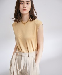 ROPE' | 【雑誌掲載】【洗える】リネンフレンチスリーブプルオーバー/アンサンブル対応(Tシャツ/カットソー)