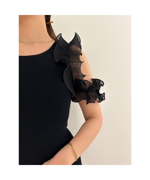 SNIDEL（スナイデル）の「Sustainableプリーツフリルドッキング