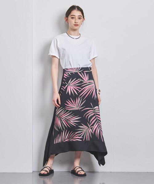 CHICS(シックス)の「<CHICS>プリント スカート(スカート・レディース・ホワイト/ブラック・38/36)」の6枚目の写真