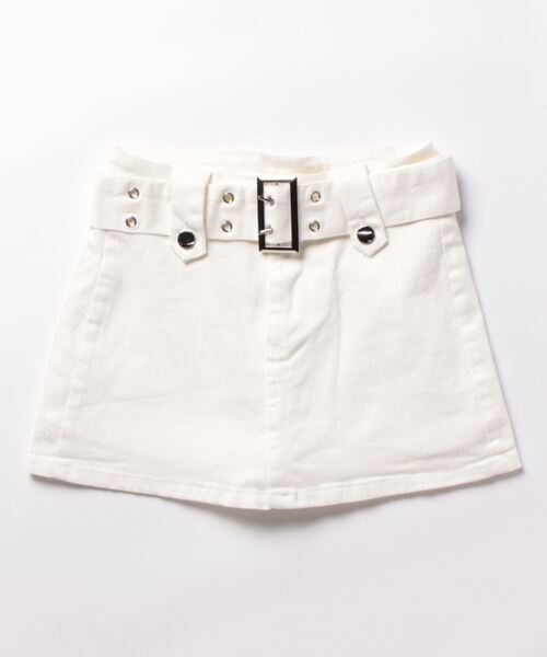 SPIGA（スピーガ）の「ﾍﾞﾙﾄ付ｽｶｰﾄ風ｼｮｰﾄﾊﾟﾝﾂ（その他パンツ・レディース・ホワイト/ブラック/ブルー・SMALL/MEDIUM）」の15枚目の写真