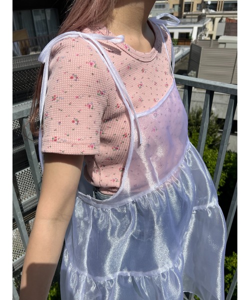 WC（ダブル シー）の「リトルフラワーワッフルトップス（Tシャツ/カットソー・レディース・ホワイト/ピンク/イエロー・FREE）」の20枚目の写真