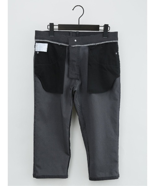 m.f.editorial（エムエフエディトリアル）の「m.f.エディトリアル メンズ 接触冷感ストレッチ クロップドパンツ カルゼ（チノパンツ・メンズ・グレー/ライトグレー・MEDIUM/X-LARGE/LARGE/S）」の6枚目の写真