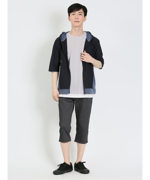 m.f.editorial（エムエフエディトリアル）の「m.f.エディトリアル メンズ 接触冷感ストレッチ クロップドパンツ カルゼ（チノパンツ・メンズ・グレー/ライトグレー・MEDIUM/X-LARGE/LARGE/S）」の16枚目の写真