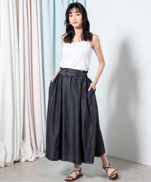 セール】デニムギャザースカート（スカート）｜MILLION CARATS