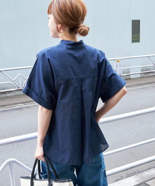 人気❤️チャンピオン★ショートスリーブモックネックシャツ【ペールサックス／Ｌ】 人気❤️チャンピオン☆ショートスリーブモックネックシャツ