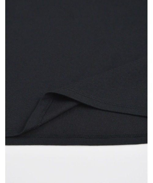 Re:EDIT（リエディ）の「[接触冷感]コットンブレンドクロップド丈Tシャツ（Tシャツ/カットソー・レディース・ブラック/ホワイト・LARGE/MEDIUM）」の13枚目の写真