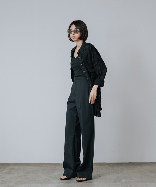 One Tea spoon（ワンティースプーン）の「ONE TEASPOON/ワンティースプーン DIRTY ANGEL LONGLINE SHIRT ロングシャツ ジャガード（シャツ/ブラウス・レディース・ブラック・S）」の21枚目の写真