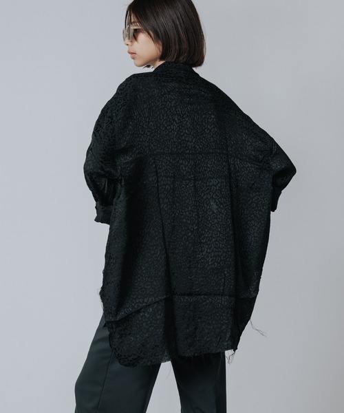 One Tea spoon（ワンティースプーン）の「ONE TEASPOON/ワンティースプーン DIRTY ANGEL LONGLINE SHIRT ロングシャツ ジャガード（シャツ/ブラウス・レディース・ブラック・S）」の18枚目の写真