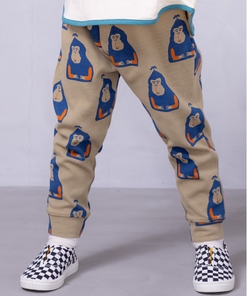 MARKEY'S（マーキーズ）の「ソウガラサルエルロングパンツ（80～130cm)（その他パンツ・キッズ・ブラック/マルチ/ストライプ/チェック/グリーン/レッド/ホワイト系その他/グレー/イエロー/ベージュ・90/100/110/120/80/95/130）」の5枚目の写真