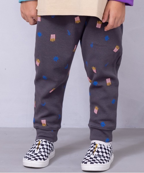 MARKEY'S（マーキーズ）の「ソウガラサルエルロングパンツ（80～130cm)（その他パンツ・キッズ・ブラック/マルチ/ストライプ/チェック/グリーン/レッド/ホワイト系その他/グレー/イエロー/ベージュ・90/100/110/120/80/95/130）」の3枚目の写真