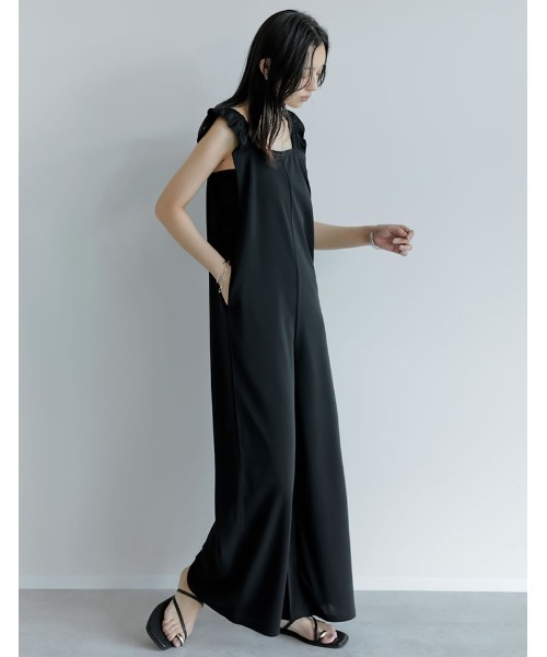 最終価格◎新品◎CADUNE リラックスオールインワン　ブラック　Sサイズ 最終価格◎新品◎CADUNE リラックスオールインワン ブラック S