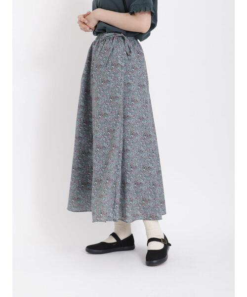 Samansa Mos2（サマンサ モスモス）の「小花柄マーメイドスカート（スカート・レディース・グリーン/オレンジ/ブラック・F）」の8枚目の写真