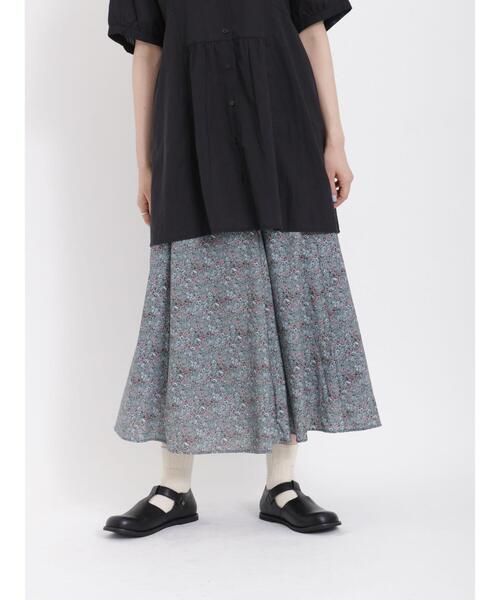 Samansa Mos2（サマンサ モスモス）の「小花柄マーメイドスカート（スカート・レディース・グリーン/オレンジ/ブラック・F）」の13枚目の写真