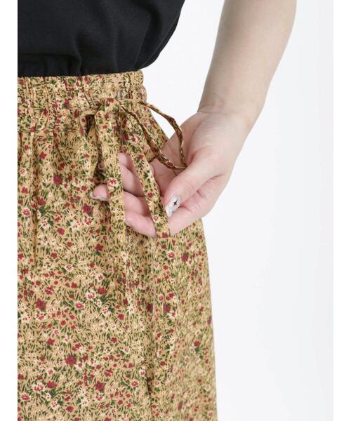 Samansa Mos2（サマンサ モスモス）の「小花柄マーメイドスカート（スカート・レディース・グリーン/オレンジ/ブラック・F）」の20枚目の写真