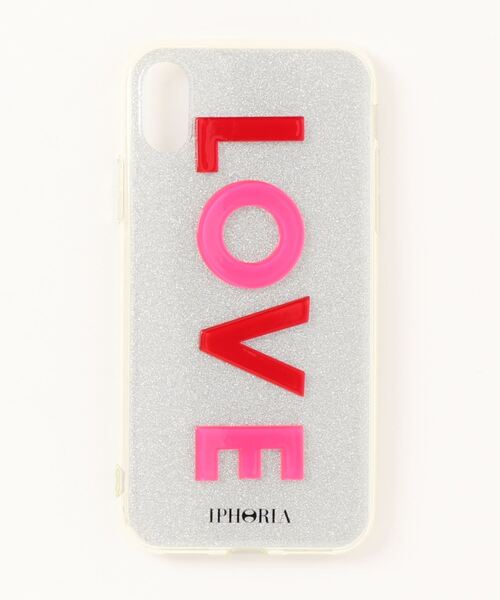 【セール】IPHORIA アイフォリア アイフォンケース 3D Case for Apple iPhone X/XS - Love Pink Red（スマホケース/カバー）｜iphoria（アイフォリア）