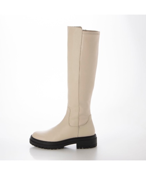 Mode et Jacomo（モードエジャコモ）の「ストレッチロングブーツ（ブーツ・レディース・ブラック/ベージュ・23.5cm/23cm/24cm/22.5cm/24.5cm）」の6枚目の写真