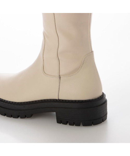 Mode et Jacomo（モードエジャコモ）の「ストレッチロングブーツ（ブーツ・レディース・ブラック/ベージュ・23.5cm/23cm/24cm/22.5cm/24.5cm）」の9枚目の写真