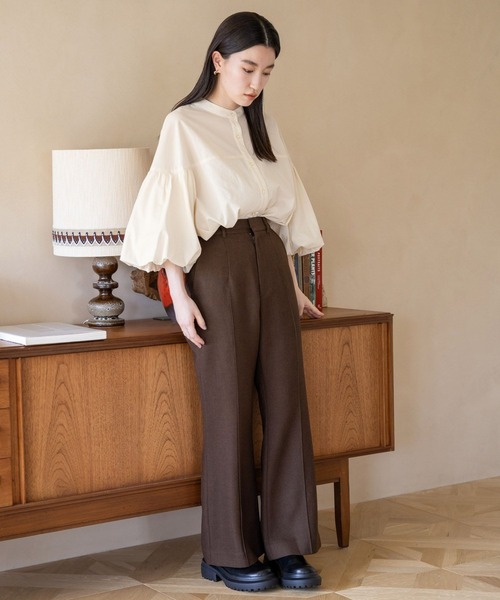 LOWRYS FARM（ローリーズファーム）の「２ＷＡＹバンドバルーン８分袖  968119（シャツ/ブラウス・レディース・ブラック/アイボリー/ブルー/ブラウン・FREE）」の5枚目の写真