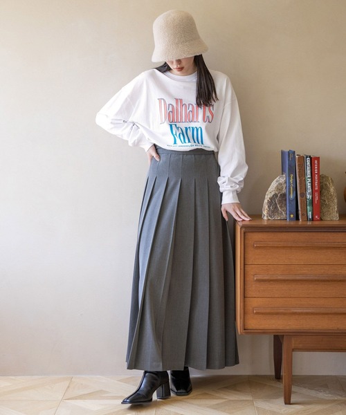 LOWRYS FARM（ローリーズファーム）の「アソートロゴＰＴＬＳ  973299（Tシャツ/カットソー・レディース・グレー/チャコールグレー/ブルー/ホワイト・FREE）」の18枚目の写真