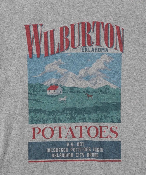 LOWRYS FARM（ローリーズファーム）の「アソートロゴＰＴＬＳ  973299（Tシャツ/カットソー・レディース・グレー/チャコールグレー/ブルー/ホワイト・FREE）」の9枚目の写真