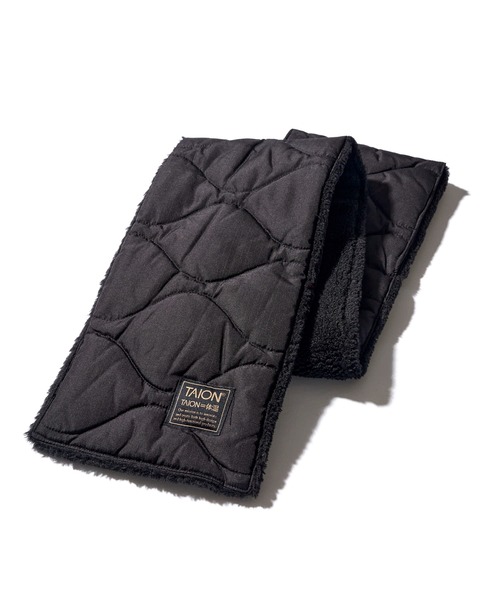 TAION(タイオン)の「【TAION / タイオン】MILITARY REVERSIBLE DOWN SCARF / リバーシブルキルティングダウンマフラー(マフラー・レディース・ブラック×ブラック/クリーム/オリーブ/ブラック×ホワイト/セージグリーン/チャコールグレー/ベージュ/モカ/ダークネイビー・FREE)」の11枚目の写真