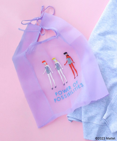 Barbie（バービー）の「【Barbie】バービー　チュールエコバッグ（エコバッグ/サブバッグ・レディース・ライトブルー/ピンク・FREE）」の5枚目の写真