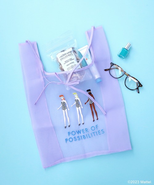 Barbie（バービー）の「【Barbie】バービー　チュールエコバッグ（エコバッグ/サブバッグ・レディース・ライトブルー/ピンク・FREE）」の4枚目の写真