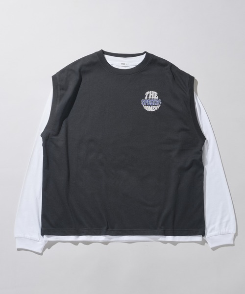 WEGO（ウィゴー）の「WEGO/【2点セット】アンサンブルスウェットベストロンT（アンサンブル・メンズ・ブルー/ダークグリーン/ブラック・LARGE/MEDIUM）」の22枚目の写真