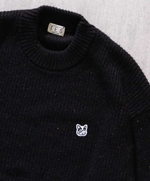 TES DARK NEP CREWNECK BIG KNIT / クルーネックビッグニット